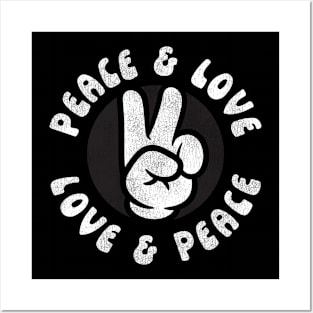 Peace & Love & Love & Peace Posters and Art